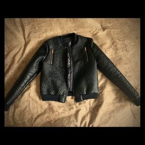 Faux leather jacket